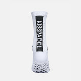 KISSPADEL GRIP SOCKS - WHITE (5 PACK)