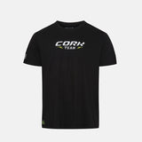CORK PADEL TEAM TEE - BLACK